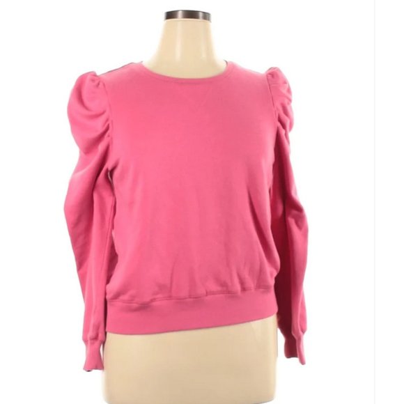 Rebecca Minkoff Pink Puff Sleeve Sweatshirt - Picture 4 of 9